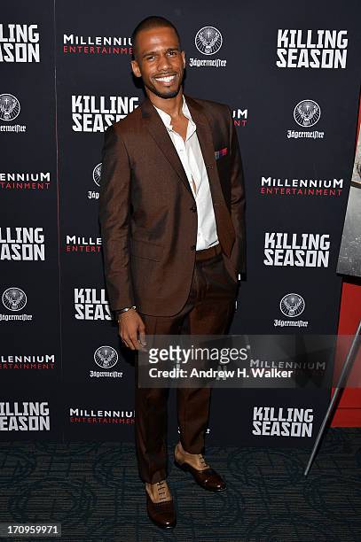 Actor Eric West attends the "Killing Season" New York Premiere at Sunshine Landmark on June 20, 2013 in New York City.