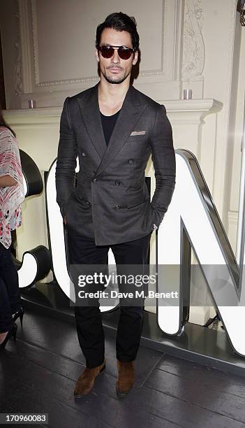 David Gandy attends the Carrera Ignition Night at The House of St Barnabas on June 20, 2013 in London, England.