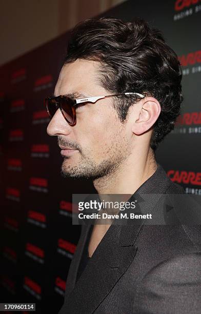 David Gandy attends the Carrera Ignition Night at The House of St Barnabas on June 20, 2013 in London, England.