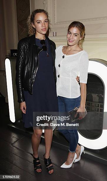 Phoebe Collings James and Chelsea Leyland attend the Carrera Ignition Night at The House of St Barnabas on June 20, 2013 in London, England.