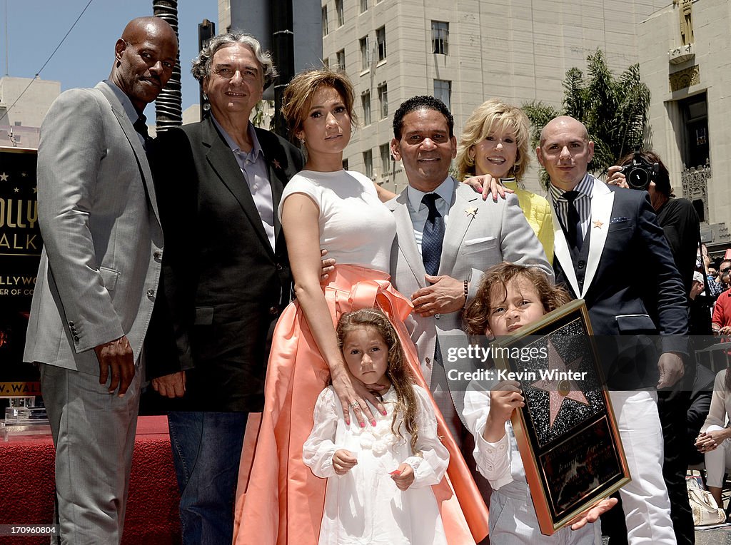 Jennifer Lopez Honored On The Hollywood Walk Of Fame