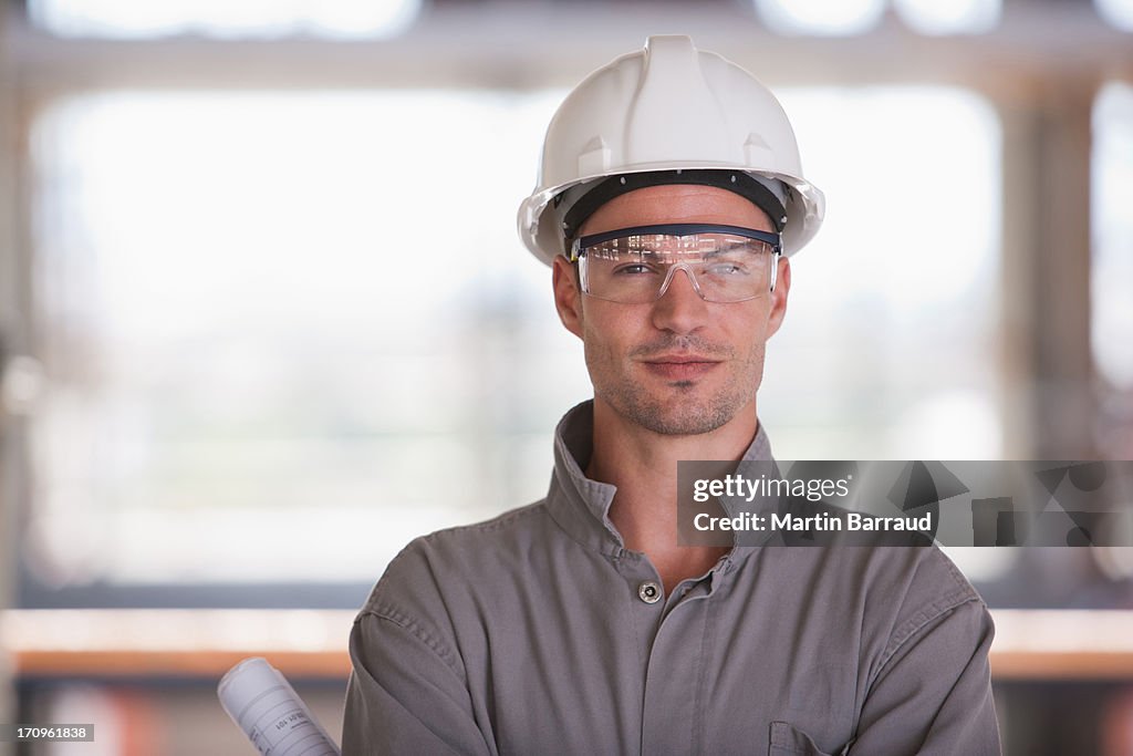Bau Arbeiter auf der Baustelle