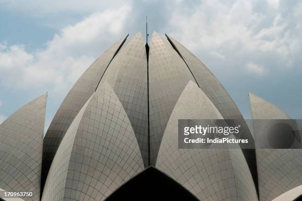 The Bahai House of Worship popularly known as the Lotus Temple due to its flowerlike shape, is a prominent attraction in Delhi, India.