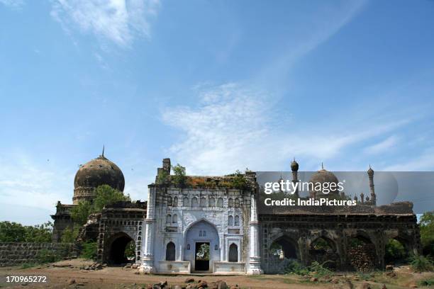 Mosque and tomb of Afzal Khan, commander in chief of Adilshah of Bijapur is a fine example of Islamic architecture, Afzalpur, Karnataka, India .