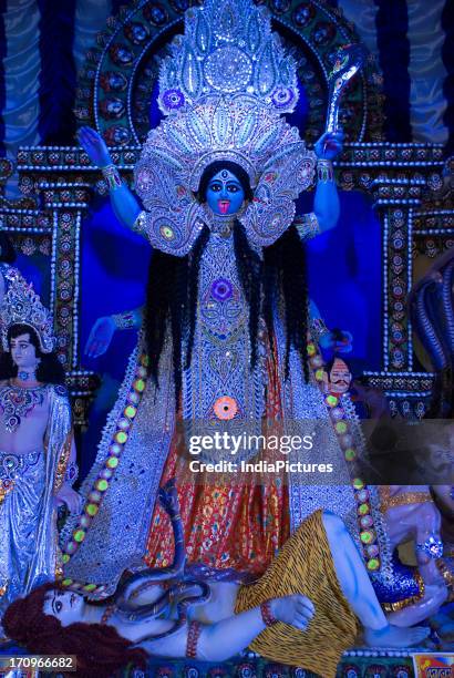 Goddess Kali, Kali Puja Festival, Kolkata, West Bengal, India.