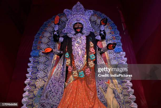 Goddess Kali, Kali Puja Festival, Kolkata, West Bengal, India.