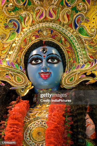 Goddess Kali, Kali Puja Festival, Kolkata, West Bengal, India.