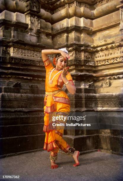 Dancer, Khajuraho festival, Madhya Pradesh, India.