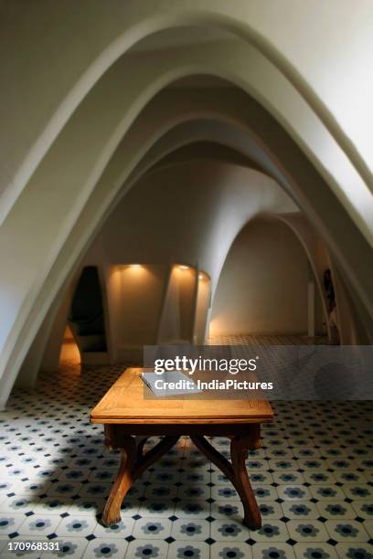 Interiors of Gaudi's Casa Mila. Casa Mila also known as La Pedrera is a building designed by the Catalan architect Antoni Gaudí. It is part of the...