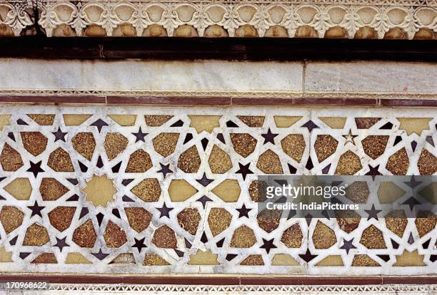 Detail of Salim Chishti's Tomb, Jama Masjid, Agra, Uttar Pradesh, India.