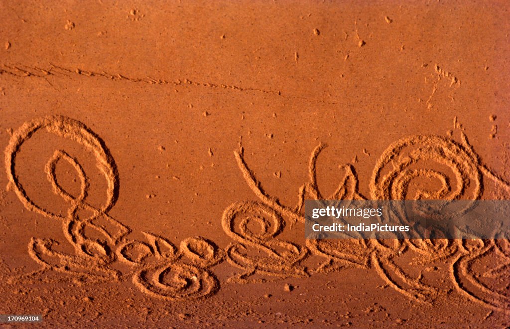 Detail of Ashokan inscription, Sanchi, Madhya Pradesh, India. News ...