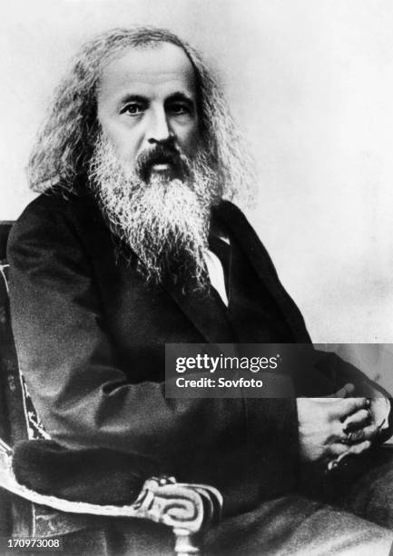 Dimitri ivanovich mendeleev, 1834 - 1907, famous russian chemist.