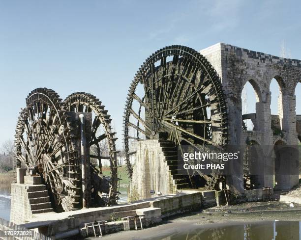 Syrian. The Norias of Bechriyyat in Hama. The waterwheels at Hama, known as Norias, are up to 20m high and have been standing since the 13th century....