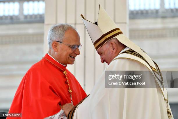 Pope Francis appoints as new cardinal U.S-born prelate prefect of the Dicastery for Bishops, Robert Francis Prevost during the Ordinary Public...