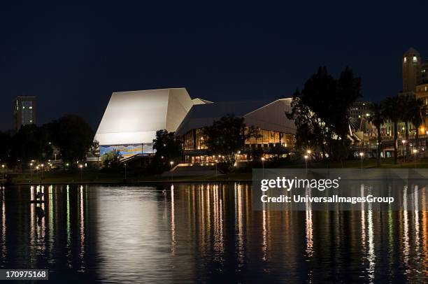 Festival Theatre on Torrens River, Adelaide, South Australia, SA, Australia.