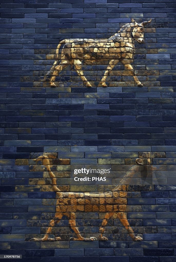 First Inner Gate Ishtar Gate. The eight gate of the inner wall of Babylon. Built in ...