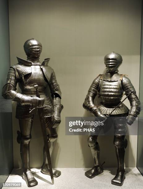 Iron armours. 16th century. Holy Roman Empire. German Historical Museum. Berlin. Germany.
