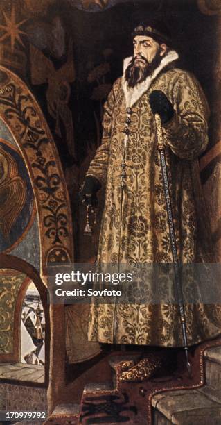 Portrait of ivan grozny by viktor m, vasnetsov .