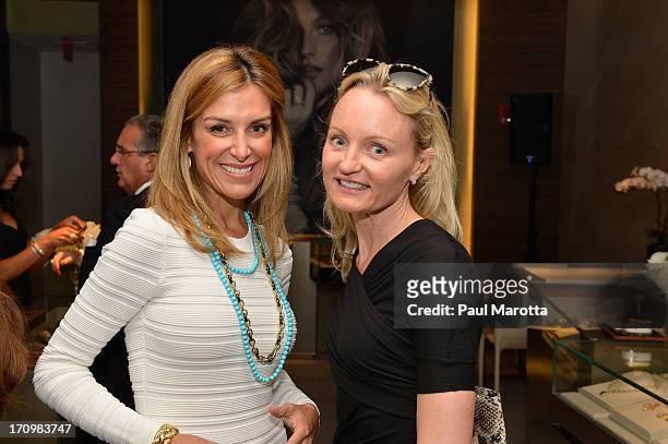 Sara Underwood, Fox 25 Host and Anchor, and guest, attend the David Yurman Boston & Art beCAUSE Breast Cancer Foundation Event on June 20, 2013 in...