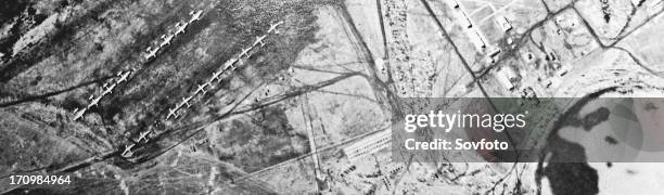 Photos taken by american u2 spy plane shot down over soviet territory in 1960, the photo shows soviet industrial and strategic facilities, pilot of...