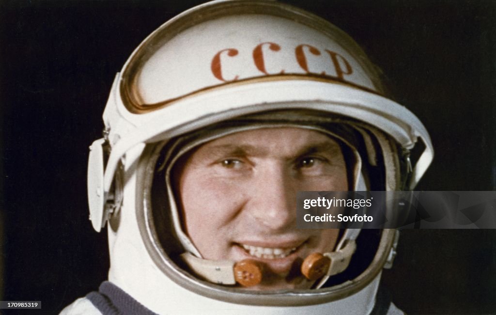 Soviet cosmonaut pavel belyayev, voskhod 2 mission, 1965.