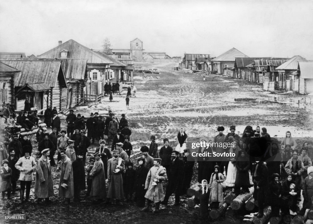 Provincial omsk in western siberia, russia, 1900.