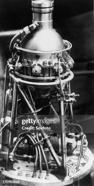 The rd-1 liquid propellant rocket engine.