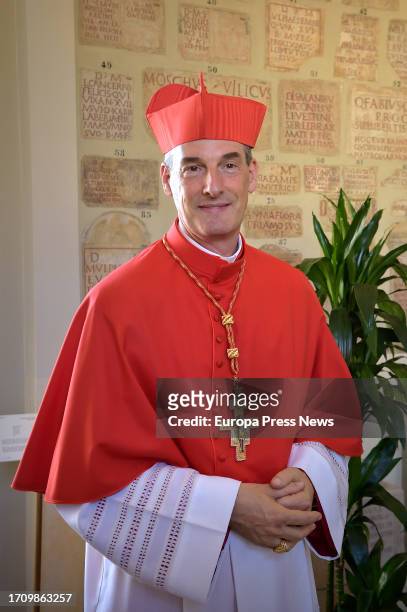 The new cardinal and bishop of Ajaccio, François-Xavier Bustillo, is named cardinal by Pope Francis , in the Vatican Basilica of St. Peter, on...