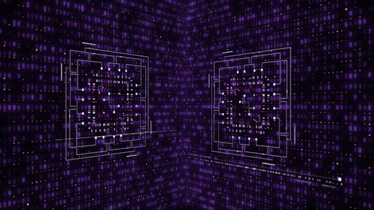 Binary Code Infographic Infographic Process Down Videos and HD Footage - Getty Images