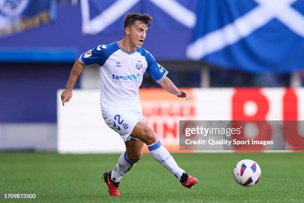 Aitor Bunuel CD Tenerife in action during the LaLiga Hypermotion match between SD Eibar and CD Tenerife at Ipurua Municipal Stadium on September 30,...