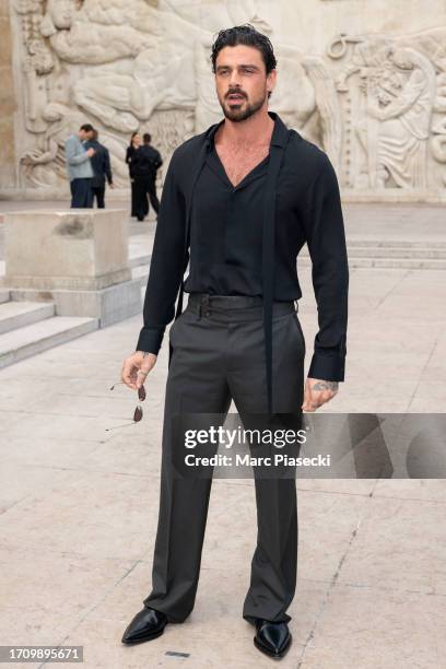 Michele Morrone attends the Elie Saab Womenswear Spring/Summer 2024 show as part of Paris Fashion Week on September 30, 2023 in Paris, France.