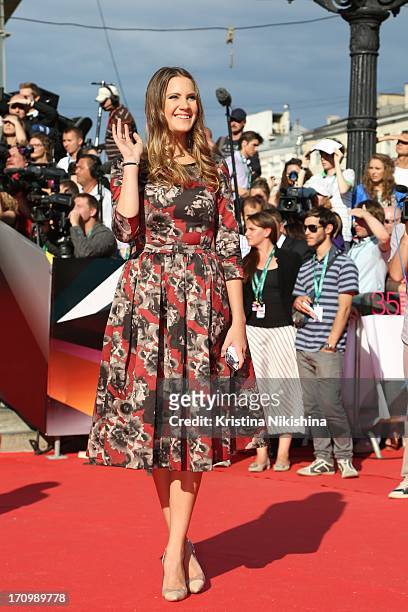 Designer Kira Plastinina attends the Moscow International Film Festival on opening night on June 20, 2013 at Pushkinsky Cinema in Moscow, Russia.