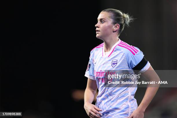 Alessia Russo of Arsenal Women during the Barclays Womens Super League match between Manchester United and Arsenal FC at Leigh Sports Village on...