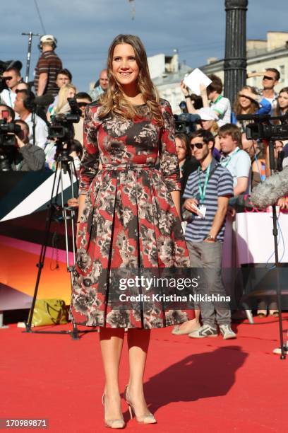 Designer Kira Plastinina attends the Moscow International Film Festival on opening night on June 20, 2013 at Pushkinsky Cinema in Moscow, Russia.