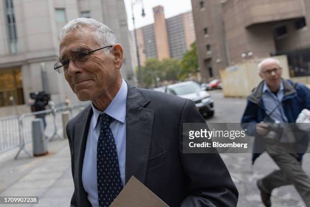 Allan Joseph Bankman, father of FTX Co-Founder Sam Bankman-Fried, departs court in New York, US, on Friday, Oct. 6, 2023. Former FTX Co-Founder Sam...