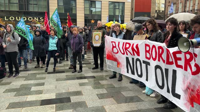 GBR: 'Stop Rosebank' Protest In Edinburgh