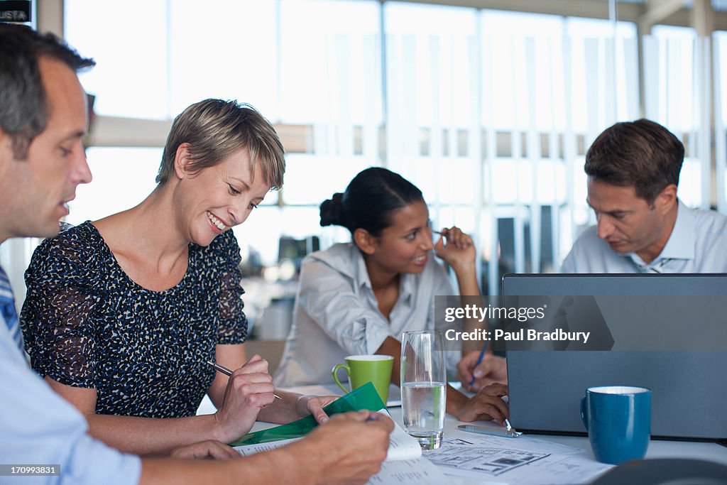 Business people working together in conference room