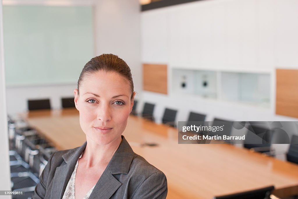 Businesswoman standing in office