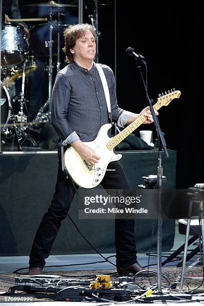 John McFee of The Doobie Brothers performs on stage at The Greek Theatre on June 20, 2013 in Los Angeles, California.