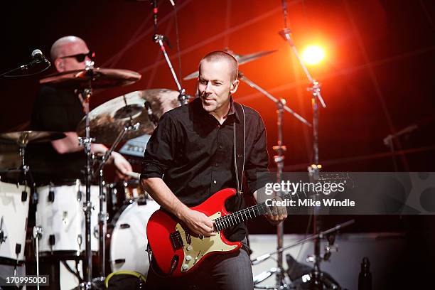 Jacob Peterson of Steve Miller Band of performs on stage at The Greek Theatre on June 20, 2013 in Los Angeles, California.