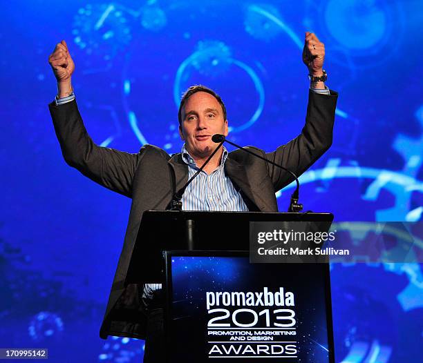 Comedian/actor Jay Mohr hosts the PromaxBDA Promotion, Marketing And Design Awards Show at JW Marriott Los Angeles at L.A. LIVE on June 20, 2013 in...