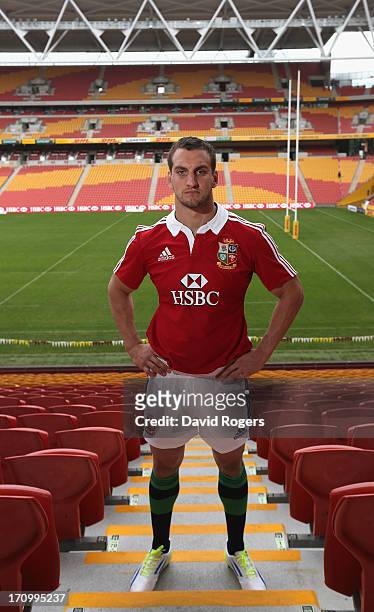 Sam Warburton, the Lions captain, poses after the British and Irish Lions training session held at the Suncorp Stadium on June 21, 2013 in Brisbane,...