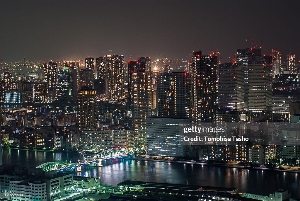 Toyosu night view - Tokyo, Japan