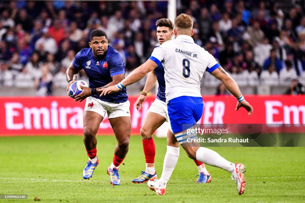 France Rwc Ball Jonathan DANTY of France during the 2023 Rugby World Cup Pool A match ...