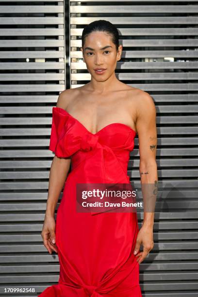 Mette Towley attends the Alexander McQueen SS24 show during Paris Fashion Week at Le Carreau du Temple on September 30, 2023 in Paris, France.