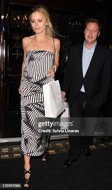 Laura Bailey Celebrities Cafe de Paris Club on June 20, 2013 in London, England.