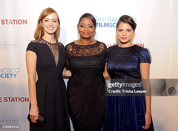 Ahna O'Reilly, Octavia Spencer and Melonie Diaz arrive at the premiere of The Weinstein Company's 'Fruitvale Station' at The Grand Lake Theater on...