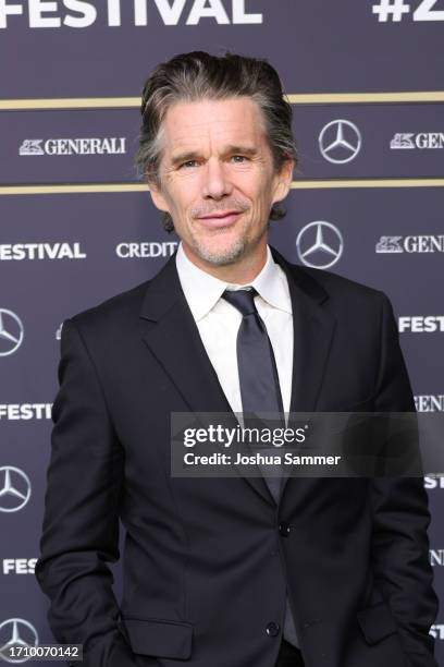 Ethan Hawke attends the premiere of "Wildcat" during the 19th Zurich Film Festival at Kino Corso on September 30, 2023 in Zurich, Switzerland.