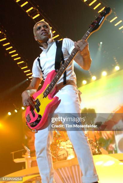 Tony Kanal of No Doubt performs at Save Mart Center on May 19, 2009 in Fresno, California.