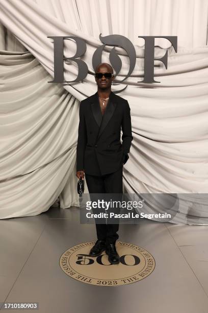 Pierre M'pele attends the #BoF500 Gala during Paris Fashion Week at Shangri-La Hotel Paris on September 30, 2023 in Paris, France.